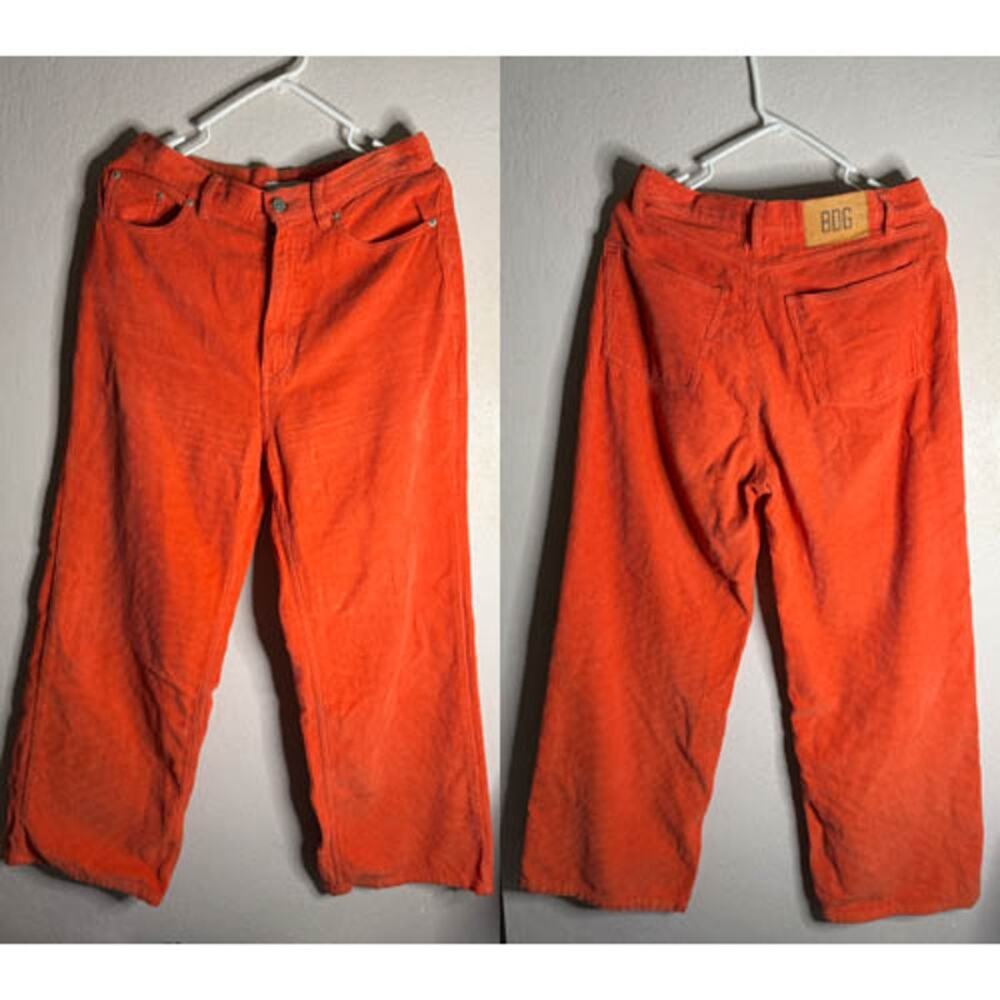 BDG/Urban Outfitters High & Wide Orange Corduroy Pants Size 30